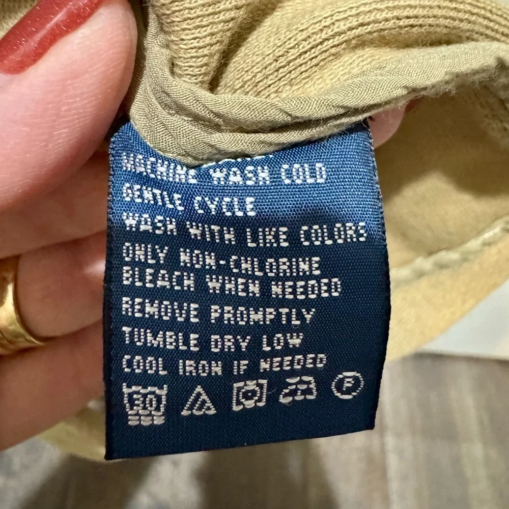 Ralph Lauren 100% Cotton Blazer Jacket Size 6 Tan Button Front Equestrian Style - Picture 13 of 17